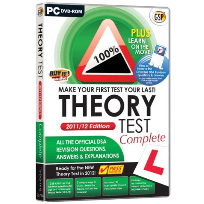 Driving Test Theory Test Complete 2012 (PC DVD-ROM) - New Sealed - Attic Discovery Shop