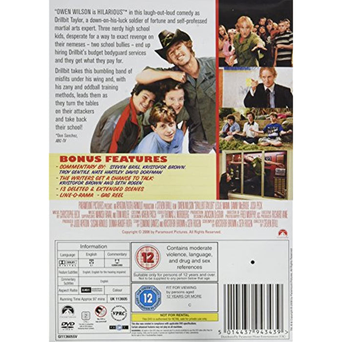 Drillbit Taylor [DVD] [Region 2] - New Sealed - Attic Discovery Shop