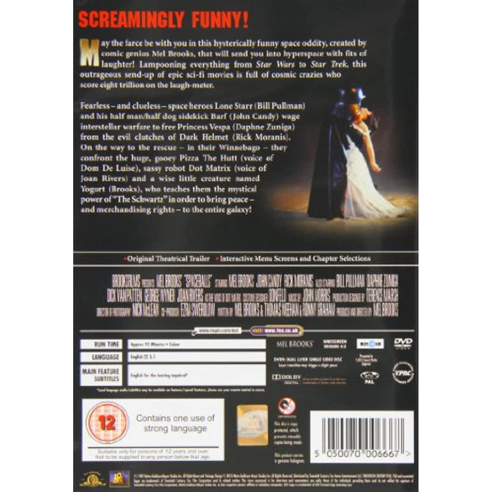 Spaceballs [DVD] [1987] - [Region 2] - (New, Slight Mark Under Seal) - Like New - Like New - Attic Discovery Shop