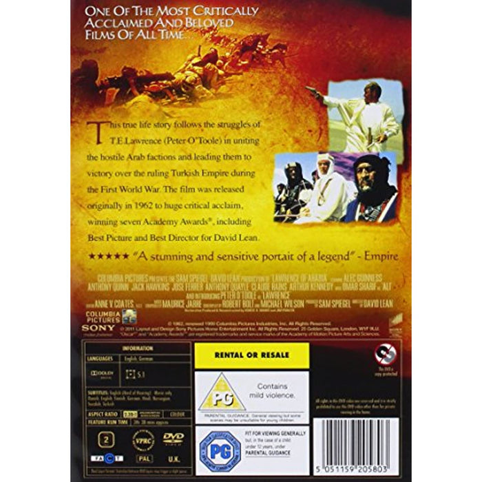 Lawrence of Arabia [DVD] [1989] [Region 2] - Like New - Attic Discovery Shop