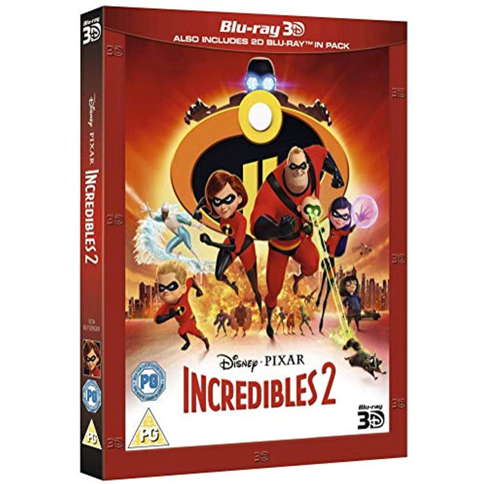 Incredibles 2 [3D + 2D Blu-ray] [2018] [Disney Pixar] [Region Free] - New Sealed - Attic Discovery Shop