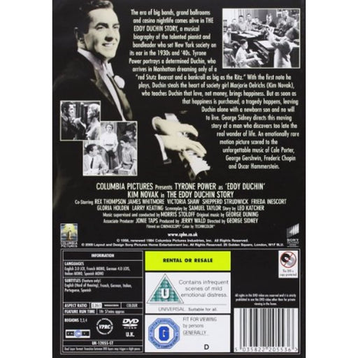 The Eddy Duchin Story [DVD] [2009] [Region 2] - Very Good - Attic Discovery Shop