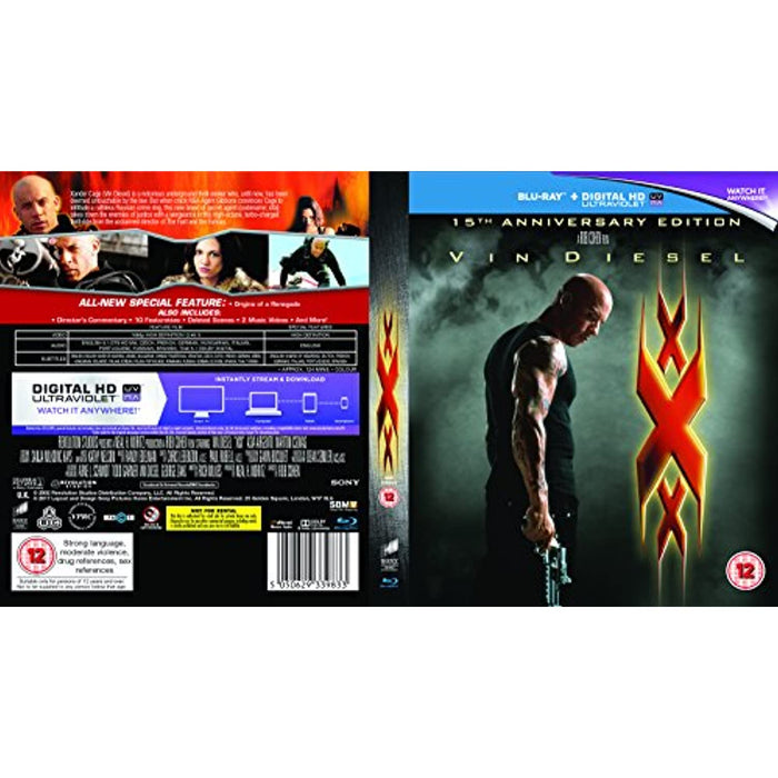 XXX - 15th Anniversary Edition - Vin Diesel [Blu-ray] [2017] [Region Free] - Like New - Attic Discovery Shop