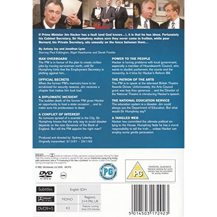 Yes, Prime Minister: Series Two / Season 2 [DVD] [Region 2 + 4] - New Sealed - Attic Discovery Shop