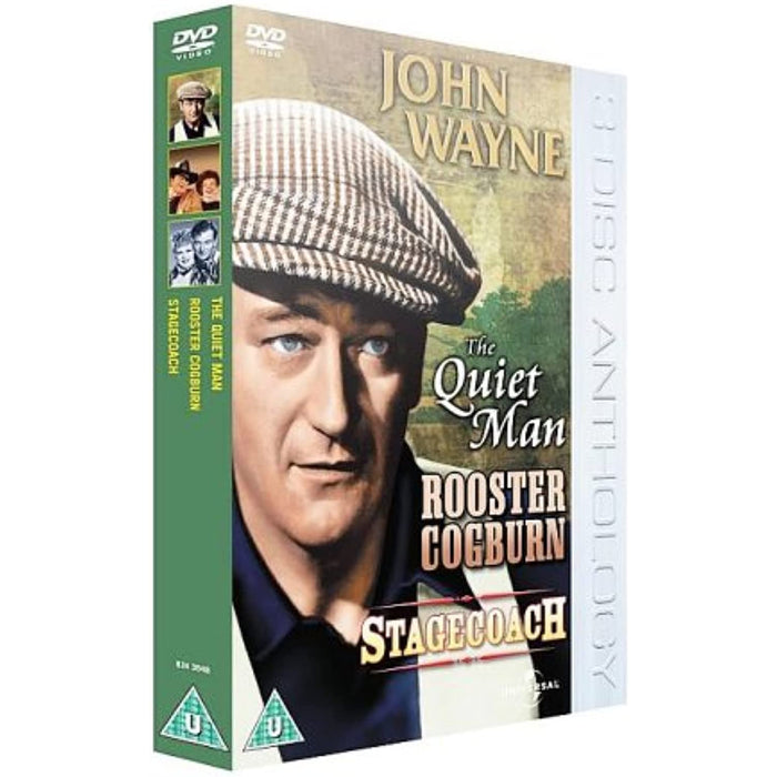 The Quiet Man/Stagecoach/Rooster Cogburn [DVD] [Region 2] - New Sealed - Attic Discovery Shop