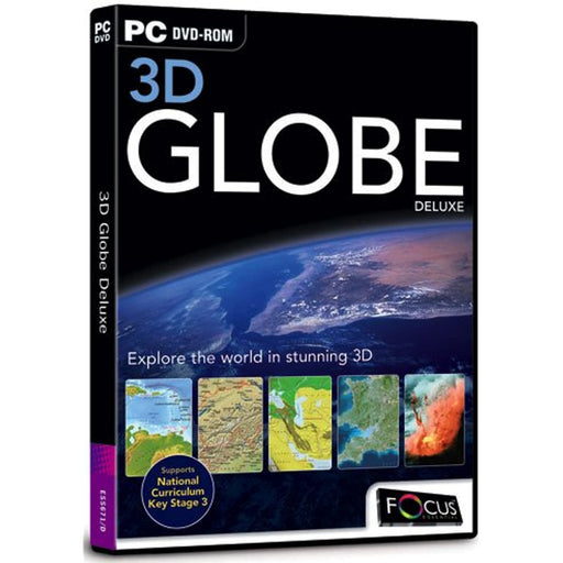 3D Globe Deluxe (PC DVD-ROM Software) - Explore The World In 3D - New Sealed - Attic Discovery Shop
