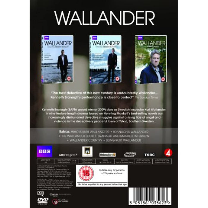 Wallander Complete Series 1-3 / 1 2 3 [DVD Box Set] [Region 2 + 4] - New Sealed - Attic Discovery Shop