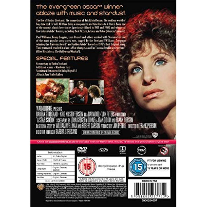 A Star Is Born [DVD] [1976] [Region 2] - New Sealed - Attic Discovery Shop