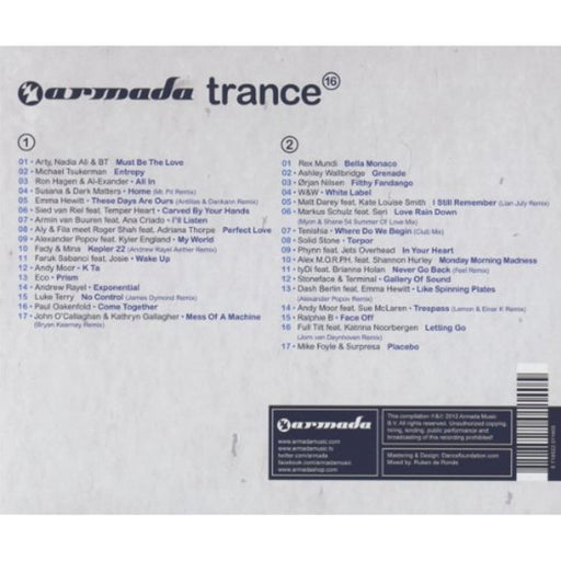 NEW Sealed Armada Trance 16 [CD Album] (2 CD) ARMA341 Oakenfold Armin Van Buuren - Attic Discovery Shop