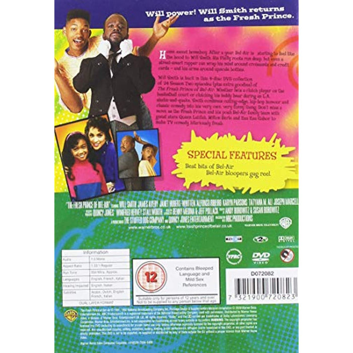 The Fresh Prince Of Bel-Air - The Complete 2nd Series [DVD] [Reg 2] - New Sealed - Attic Discovery Shop