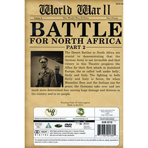 World War II: Battle For North Africa - Part 2 [DVD] [Region Free] - New Sealed - Attic Discovery Shop