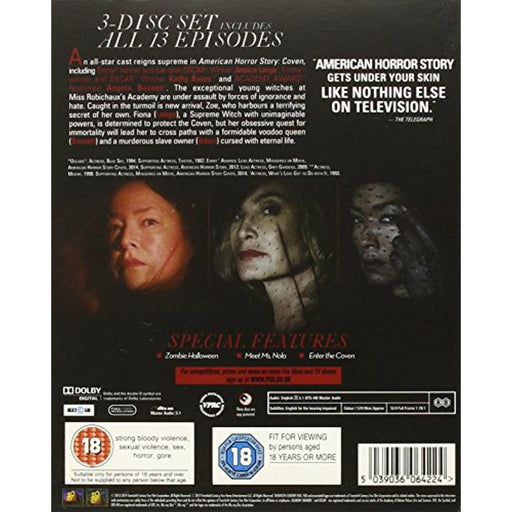 American Horror Story COVEN Season 3 Complete Third Series Blu-ray Region A + B - Very Good - Attic Discovery Shop