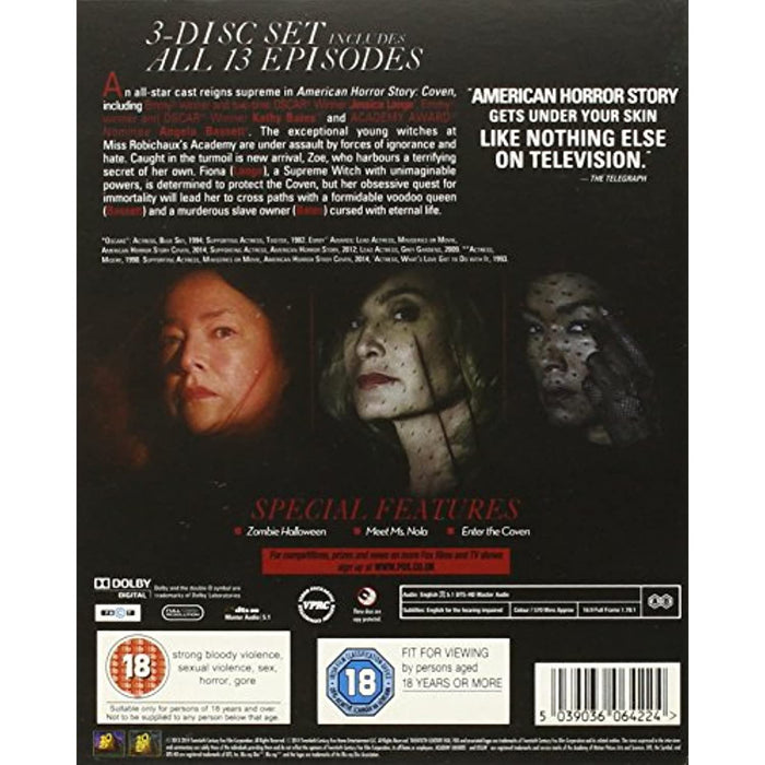 American Horror Story COVEN Season 3 Complete Third Series Blu-ray Region A + B - Very Good - Attic Discovery Shop
