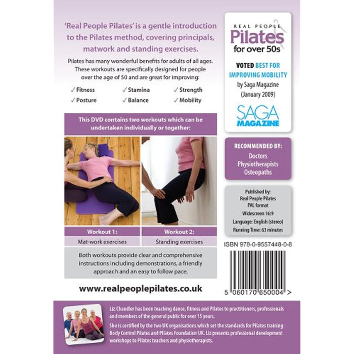 Pilates for Over 50s - Absolute beginners [DVD] [Region 2] (Liz Chandler) - Very Good - Attic Discovery Shop