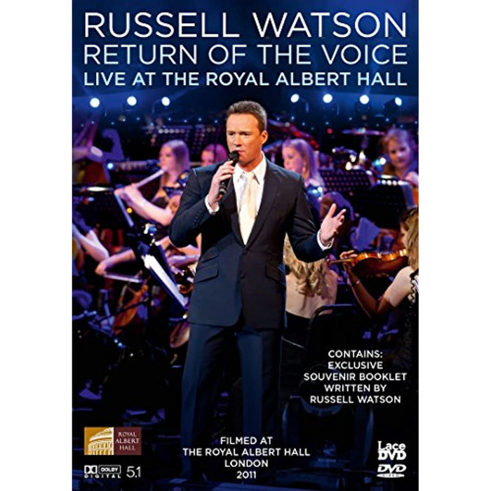 Russell Watson Return of the Voice Live At Royal Albert Hall [DVD] - New Sealed - Attic Discovery Shop