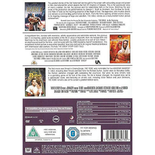 The Bible: In the Beginning / The Greatest Story Ever Told / The Robe Triple - Very Good - Attic Discovery Shop