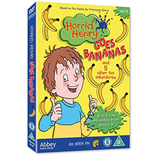 NEW Sealed Horrid Henry Goes Bananas [DVD] [Region 2] Vol.19 +5 Other Adventures - Attic Discovery Shop