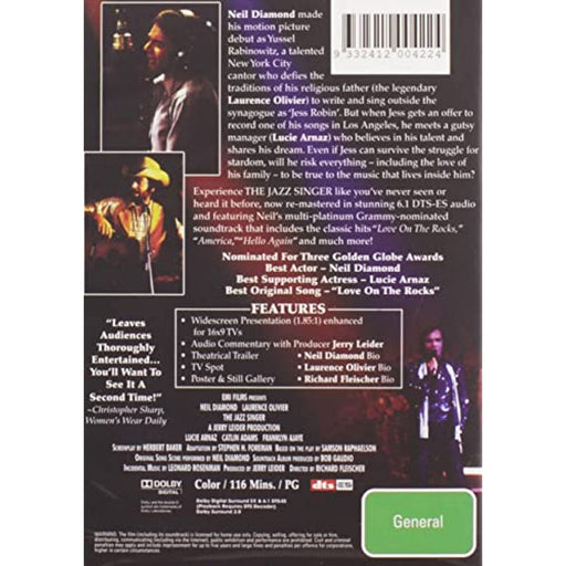 The Jazz Singer ( 25th anniversary ) (DVD) [2010] [Region 2] - Like New - Attic Discovery Shop