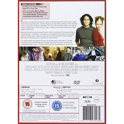 10 Things I Hate About You 10th Anniversary Edition DVD [Region 2] - New Sealed - Attic Discovery Shop