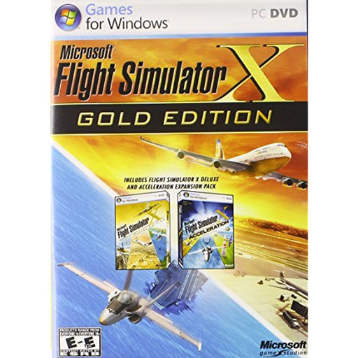 Flight Simulator Microsoft Games For Windows PC DVD Gold Edition Manual Included - Very Good - Attic Discovery Shop