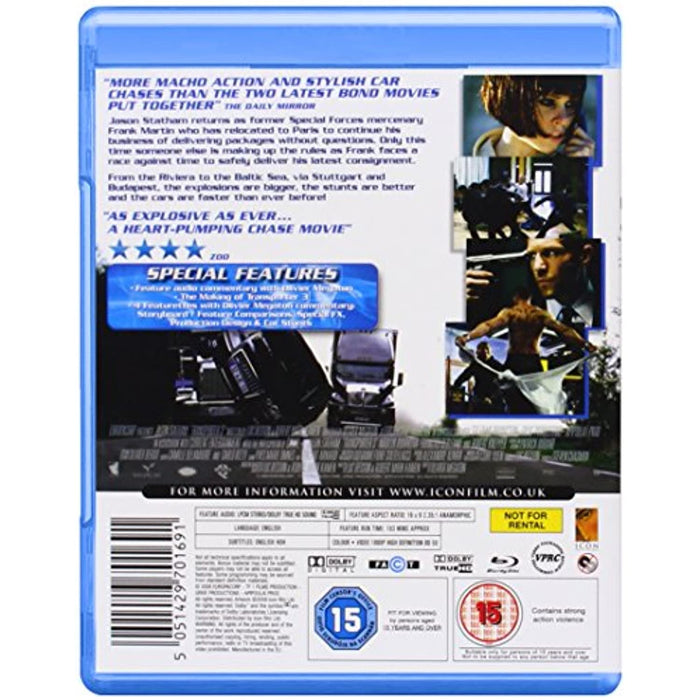 Transporter 3 [Blu-ray] [Region B] - New Sealed - Attic Discovery Shop