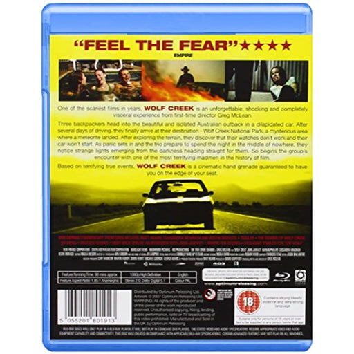 Wolf Creek (Based on True Events) [Blu-ray] [Region B] - Very Good - Attic Discovery Shop