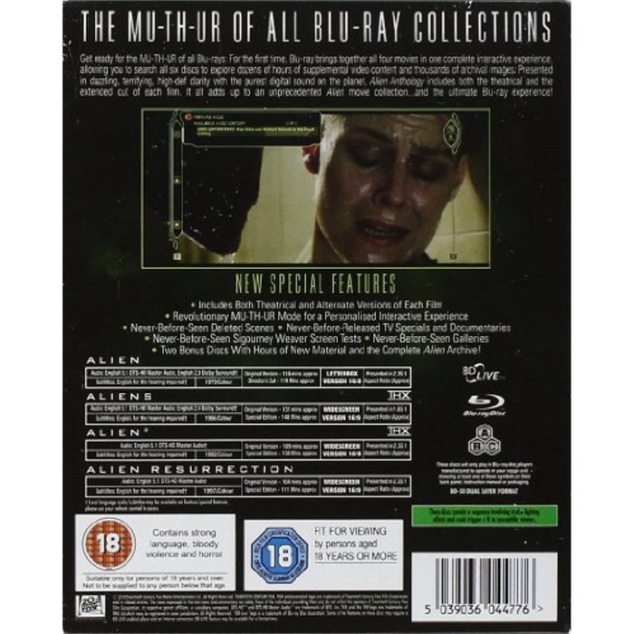 Alien Anthology [Blu-ray Box Set] [1979] [6 Disc Set] [Region Free] - New Sealed - Attic Discovery Shop
