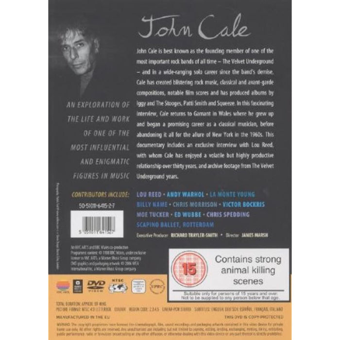 John Cale [DVD] [2006] [Region 2, 3, 4, 5] - New Sealed - Attic Discovery Shop