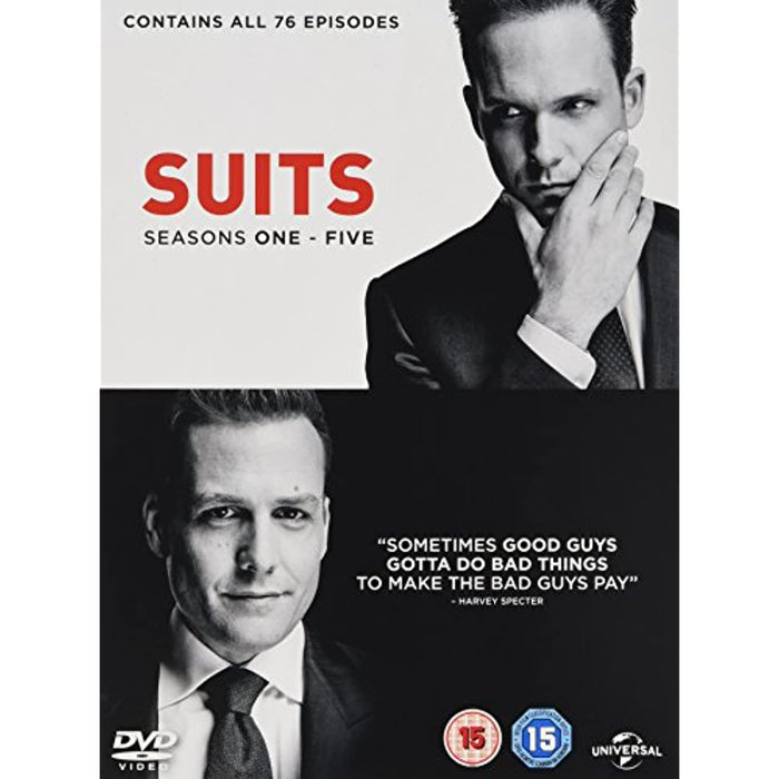 Suits - Season 1-5 Series One - Five [DVD Boxset] [2015] [Region 2] - New Sealed - Attic Discovery Shop