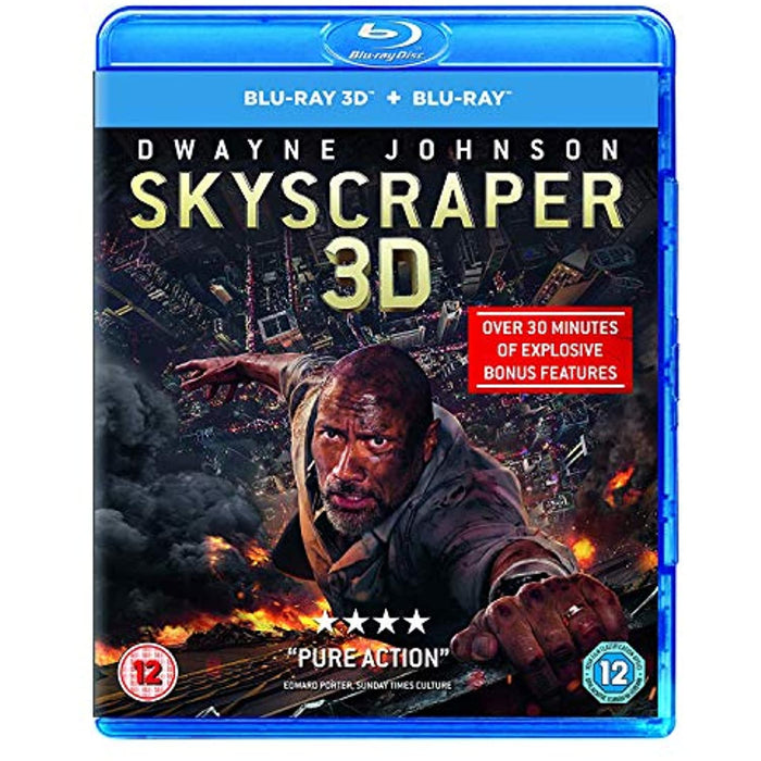 Skyscraper (3D Blu-ray + Blu-ray) [2018] [Region Free] - Very Good - Attic Discovery Shop