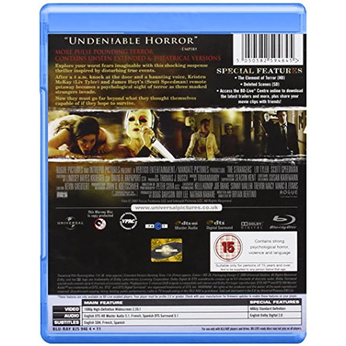 The Strangers [Blu-ray] [2008] [Region Free] (Liv Tyler, Scott Speedman) - Very Good - Attic Discovery Shop