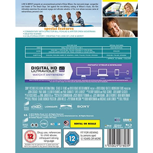 Love & Mercy [Blu-ray] [2015] [Region Free] - Very Good - Attic Discovery Shop