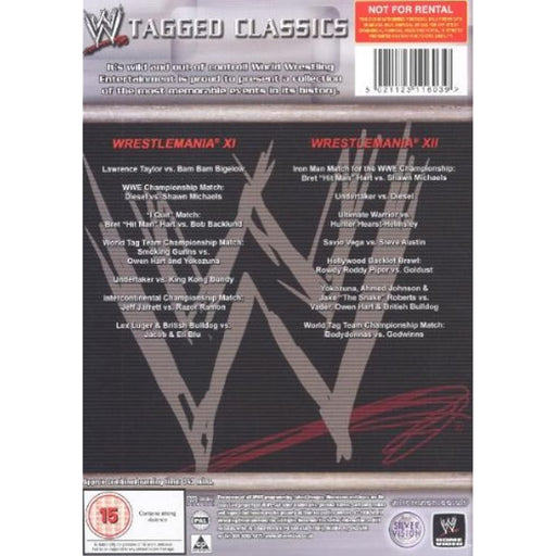 WWE Wrestlemania XI and XII DVD PAL Region 2 Rare Silver Vision Tagged Classics - Very Good - Attic Discovery Shop