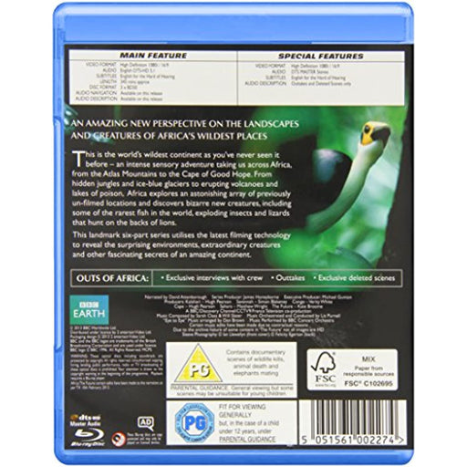 Africa [Blu-ray] [Region B] (BBC Earth - Narrated By David Attenborough) - Very Good - Attic Discovery Shop