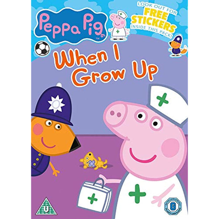 Peppa Pig - When I Grow Up [DVD] [Region 2] (free stickers included) - Like New - Attic Discovery Shop