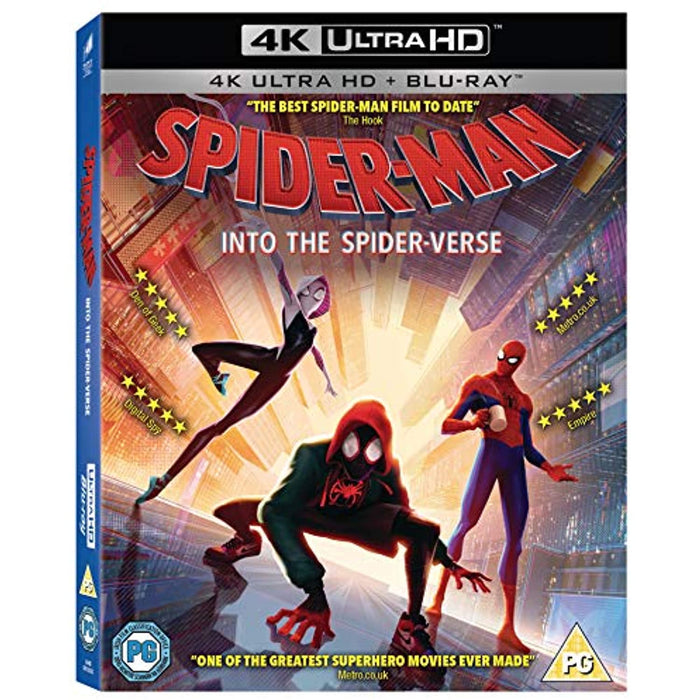 Spider-man Into The Spider-Verse [4K Ultra HD] [Blu-ray] [Reg Free] - New Sealed - Attic Discovery Shop