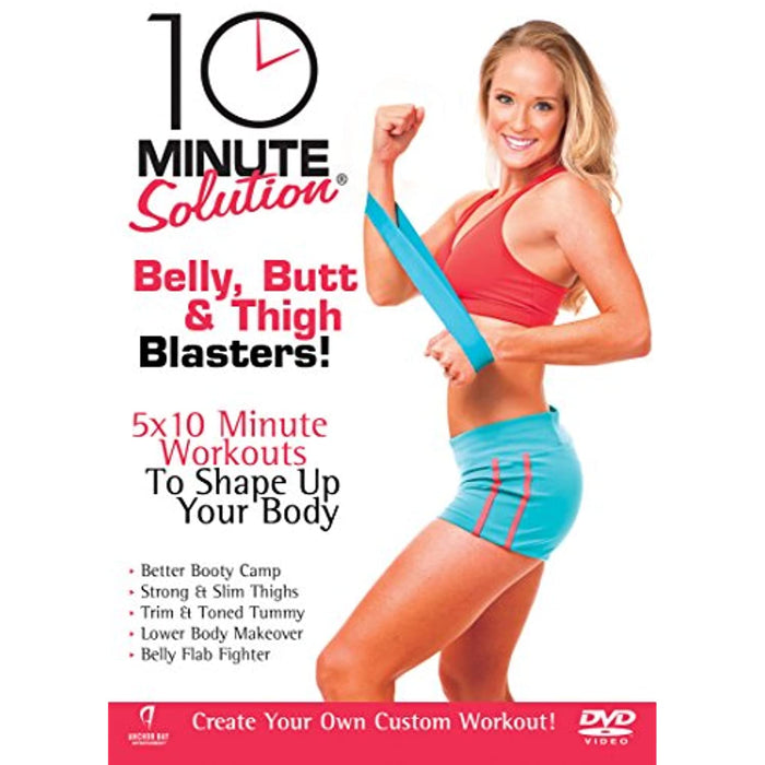 10 Minute Solution - Belly Butt And Thigh Blasters [DVD] [Region 2] - New Sealed - Attic Discovery Shop