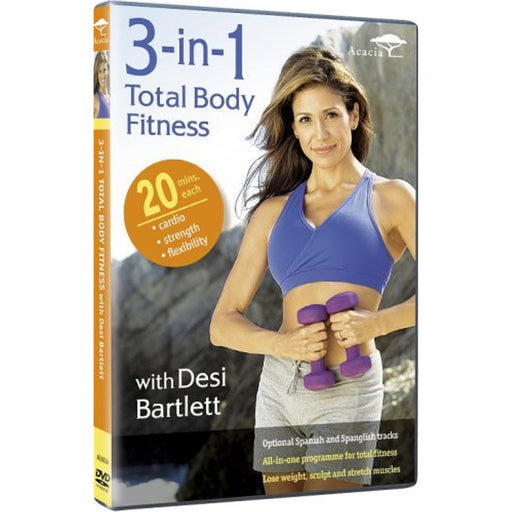 3-in-1 Total Body Fitness with Desi Bartlett [DVD] [Region 2] Exercise Workouts - Very Good - Attic Discovery Shop