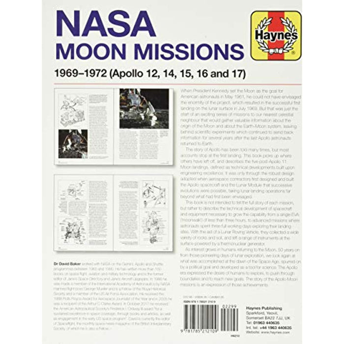 NASA Moon Missions Operations Haynes Manual: 1969–1972 Hardback Book - Good - Attic Discovery Shop