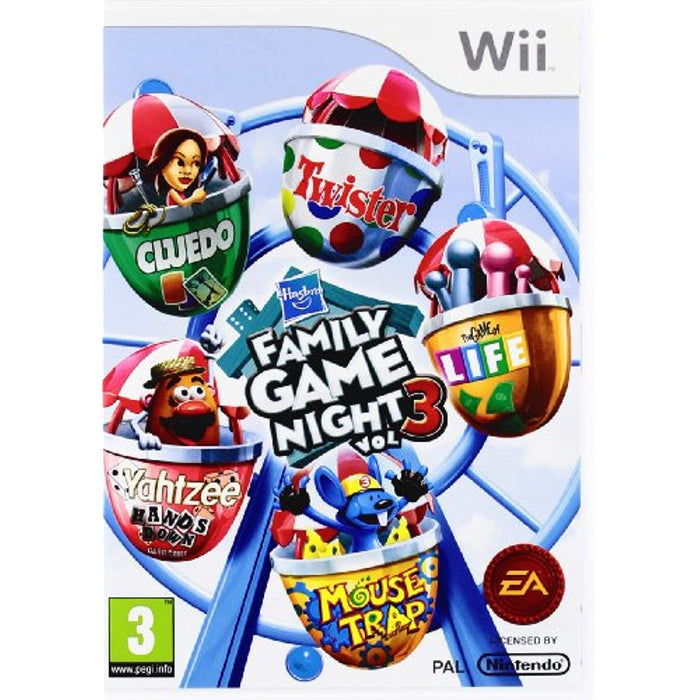 Hasbro Family Game Night Volume Three / Vol 3 (Nintendo Wii Game) [PAL] - Very Good - Attic Discovery Shop