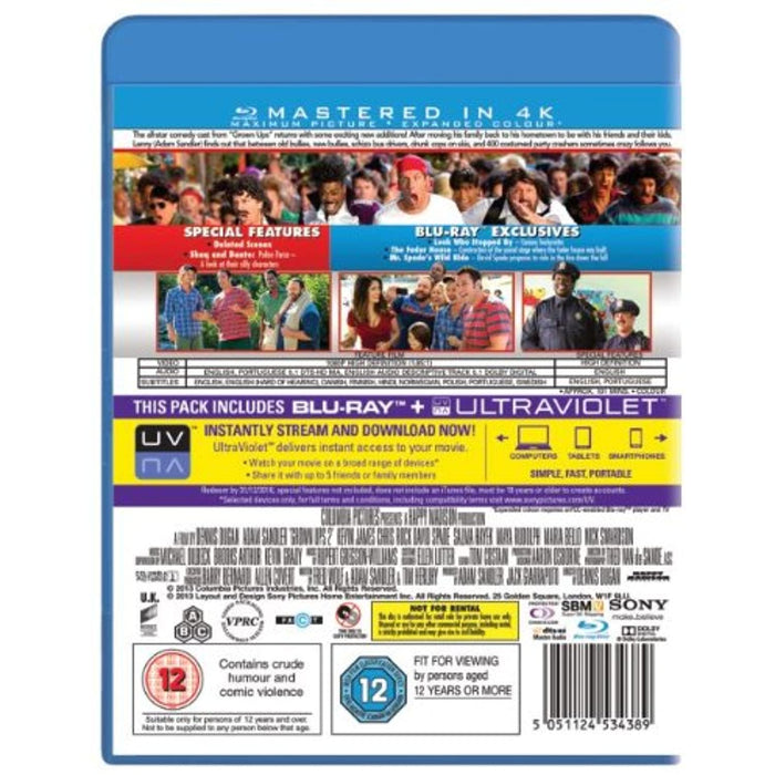 NEW Sealed - Grown Ups 2 [Blu-ray] [2013] [Region Free] - Attic Discovery Shop