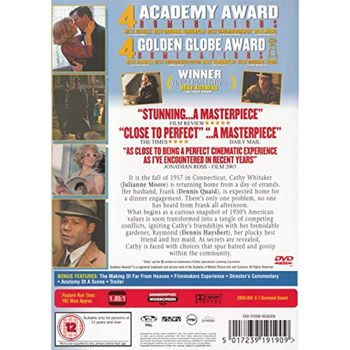 Far From Heaven [DVD] [2003] [Region 2] - Like New - Attic Discovery Shop