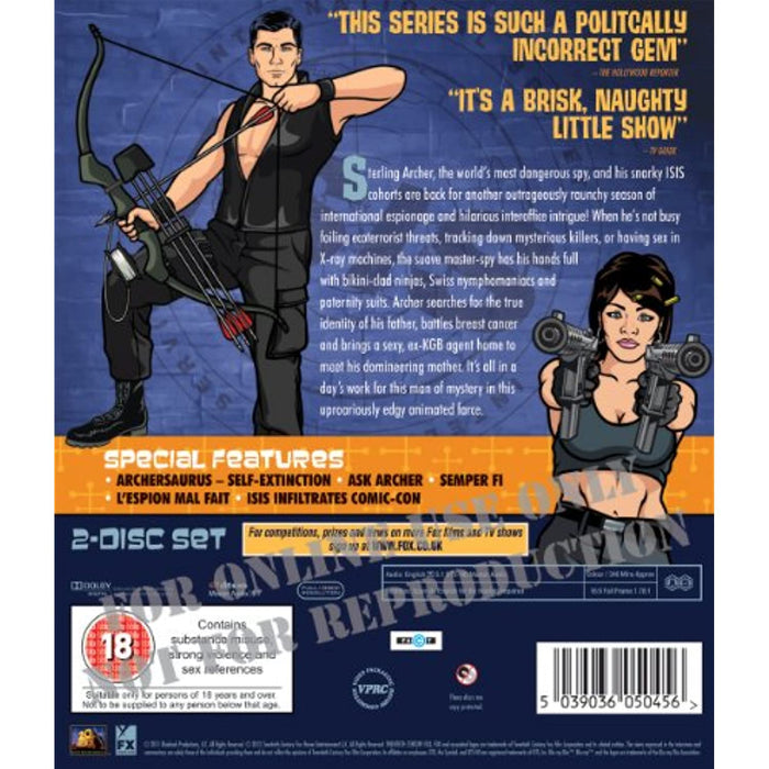 Archer - 2nd Season 2 The Complete Series Two [Blu-ray] [Region A + B] - Very Good - Attic Discovery Shop