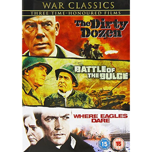 War Classics : Where Eagles Dare / The Dirty Dozen / Battle Of The Bulge [DVD] - Like New - Attic Discovery Shop