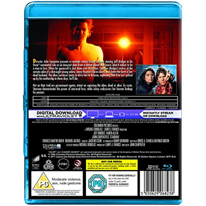 Starman [Blu-ray] [Region Free] 1985 (Jeff Bridges, Karen Allen) John Carpenter - Very Good - Attic Discovery Shop