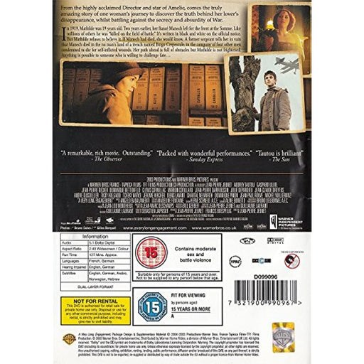 A Very Long Engagement [DVD] [Region 2] - Like New - Attic Discovery Shop