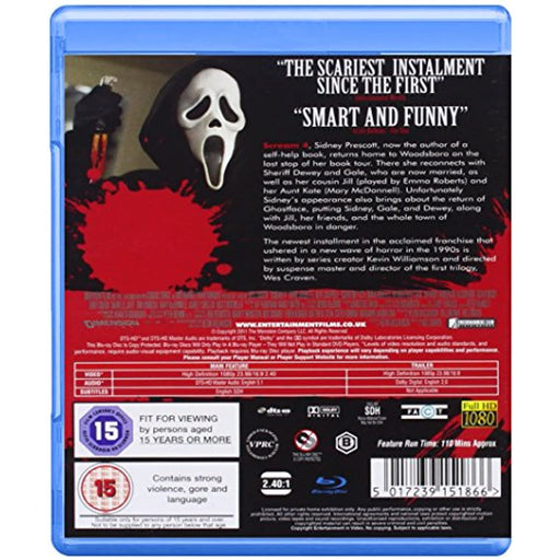 SCRE4M (Scream 4) [Blu-ray] [2017] [Region B] - Very Good - Attic Discovery Shop