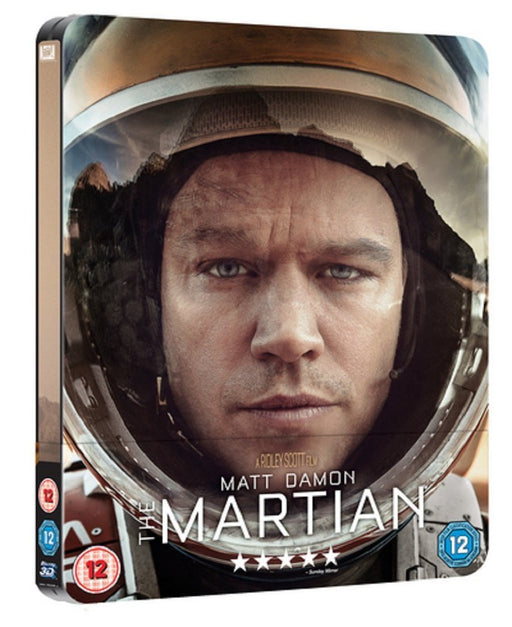 The Martian - Rare Limited Edition Steelbook Blu-ray (Inc 2D & 3D) [Region Free] - Very Good - Attic Discovery Shop