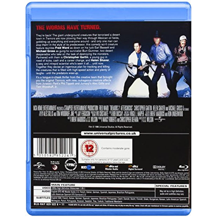 Tremors 2: Aftershocks [Blu-ray] [1996] [Region Free] - Like New - Attic Discovery Shop