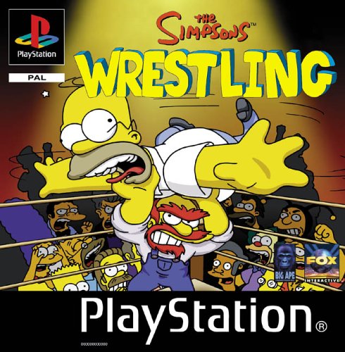 The Simpsons Wrestling  (PS1 PlayStation 1 Game) - Very Good - Attic Discovery Shop